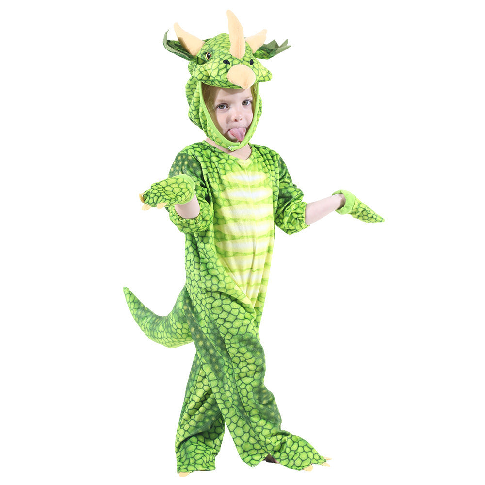 Kids Dinosaur Costume | Funny Jurassic Jumpsuit for Boys & Girls | Halloween & Party Outfit