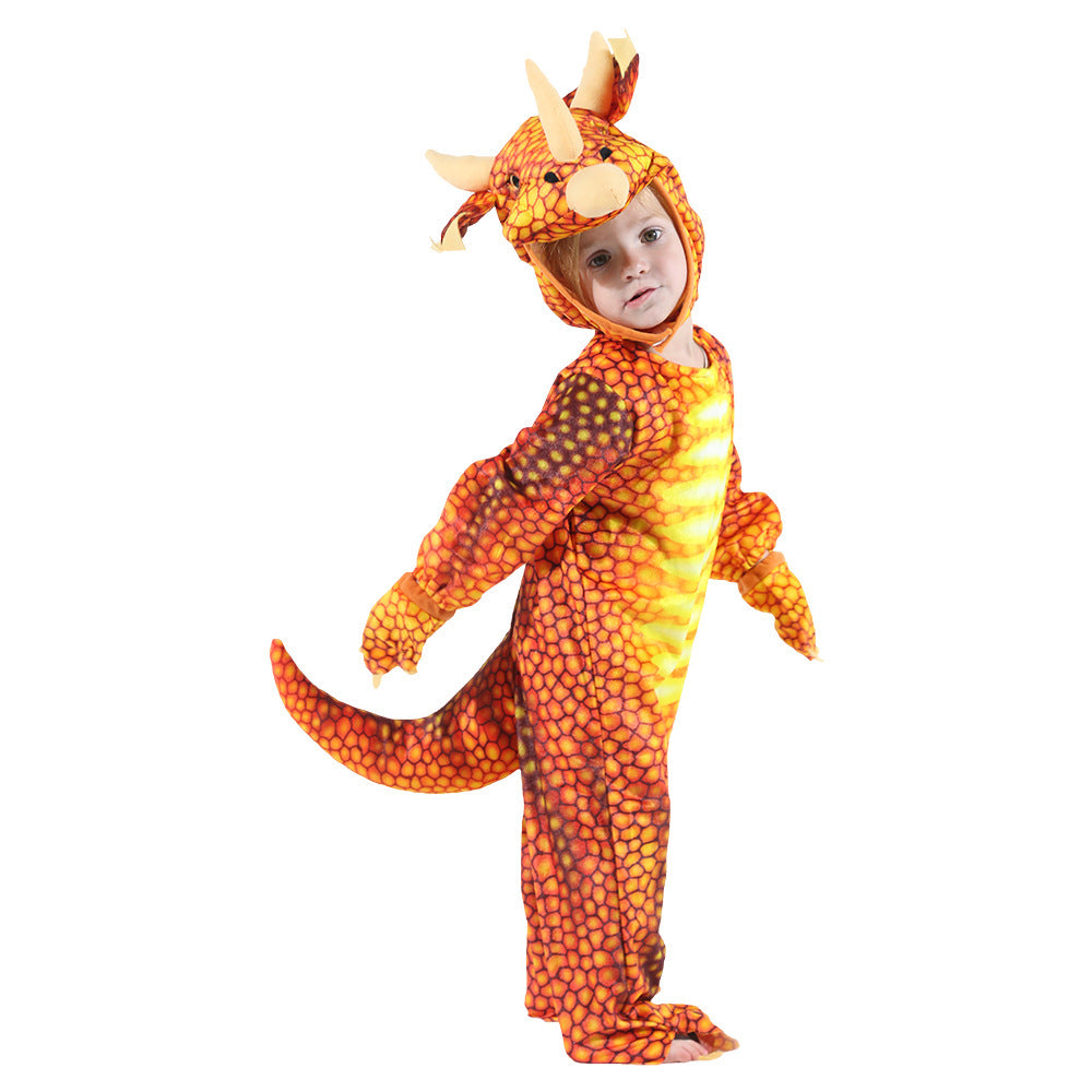 Kids Dinosaur Costume | Funny Jurassic Jumpsuit for Boys & Girls | Halloween & Party Outfit