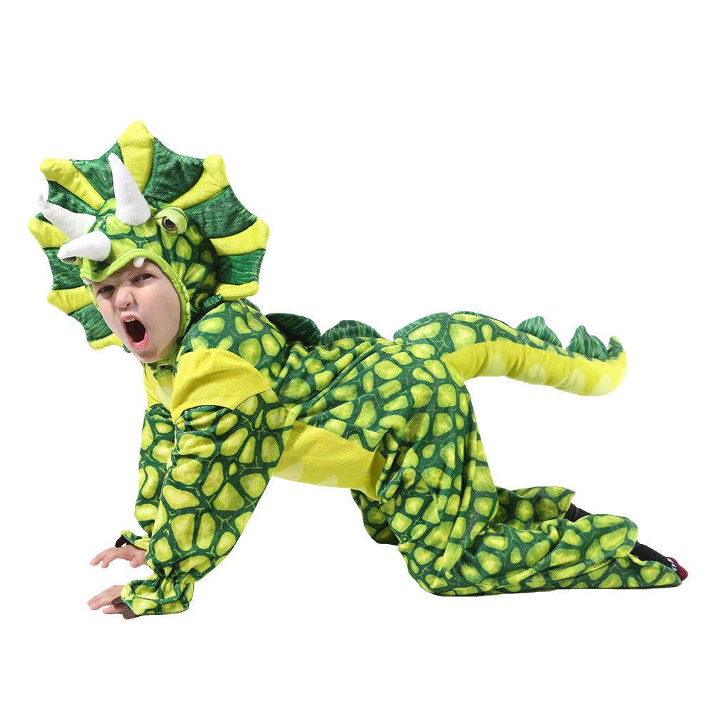 Kids Dinosaur Costume | Funny Jurassic Jumpsuit for Boys & Girls | Halloween & Party Outfit