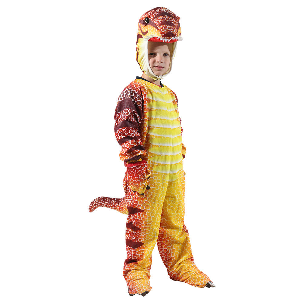 Kids Dinosaur Costume | Funny Jurassic Jumpsuit for Boys & Girls | Halloween & Party Outfit
