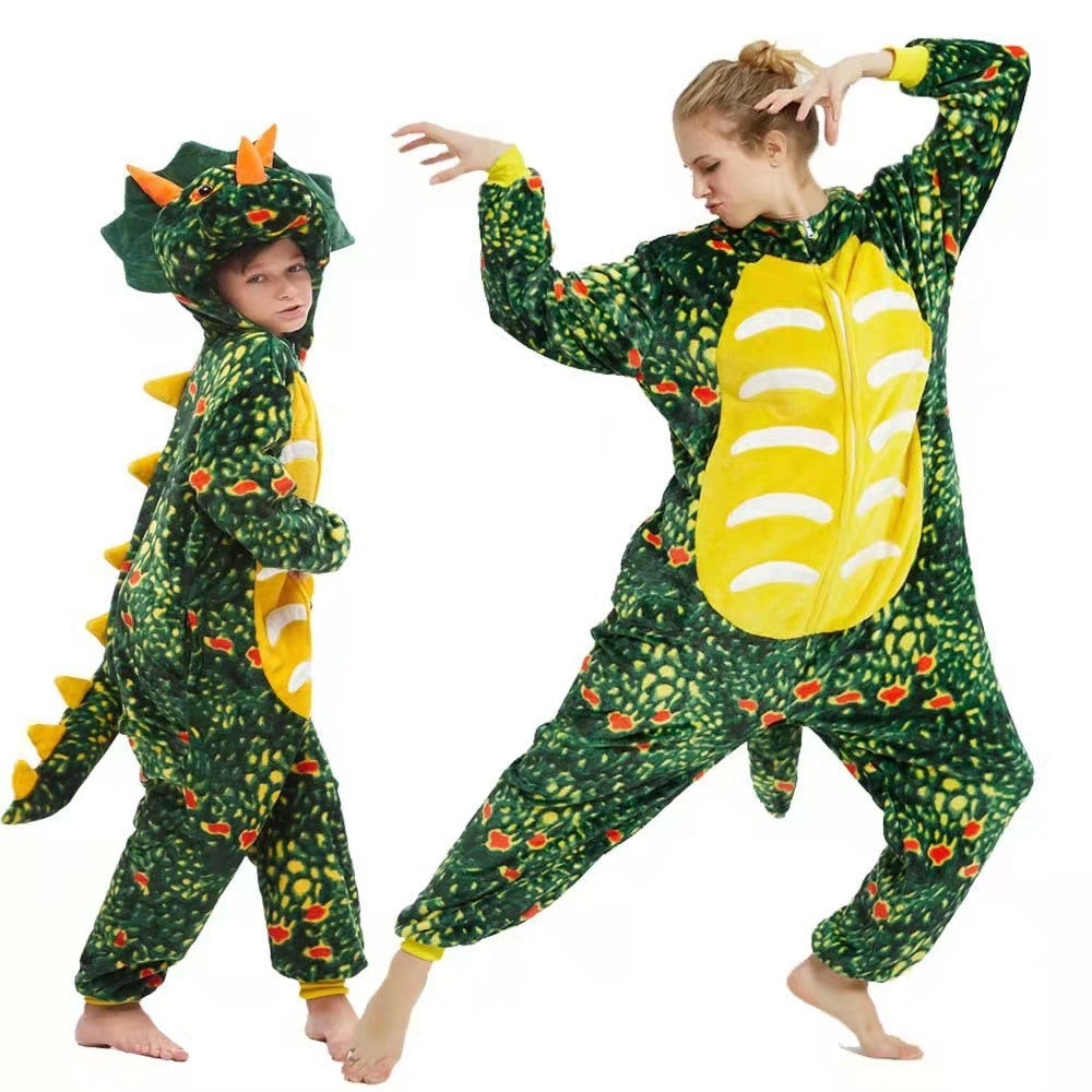 Kids Dinosaur Costume | Funny Jurassic Jumpsuit for Boys & Girls | Halloween & Party Outfit