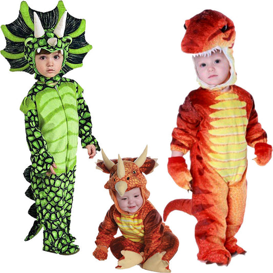 Kids Dinosaur Costume  | Funny Jurassic Jumpsuit for Boys & Girls | Halloween & Party Outfit