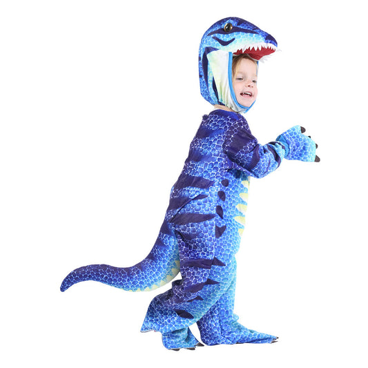 Kids Dinosaur Costume  | Funny Jurassic Jumpsuit for Boys & Girls | Halloween & Party Outfit